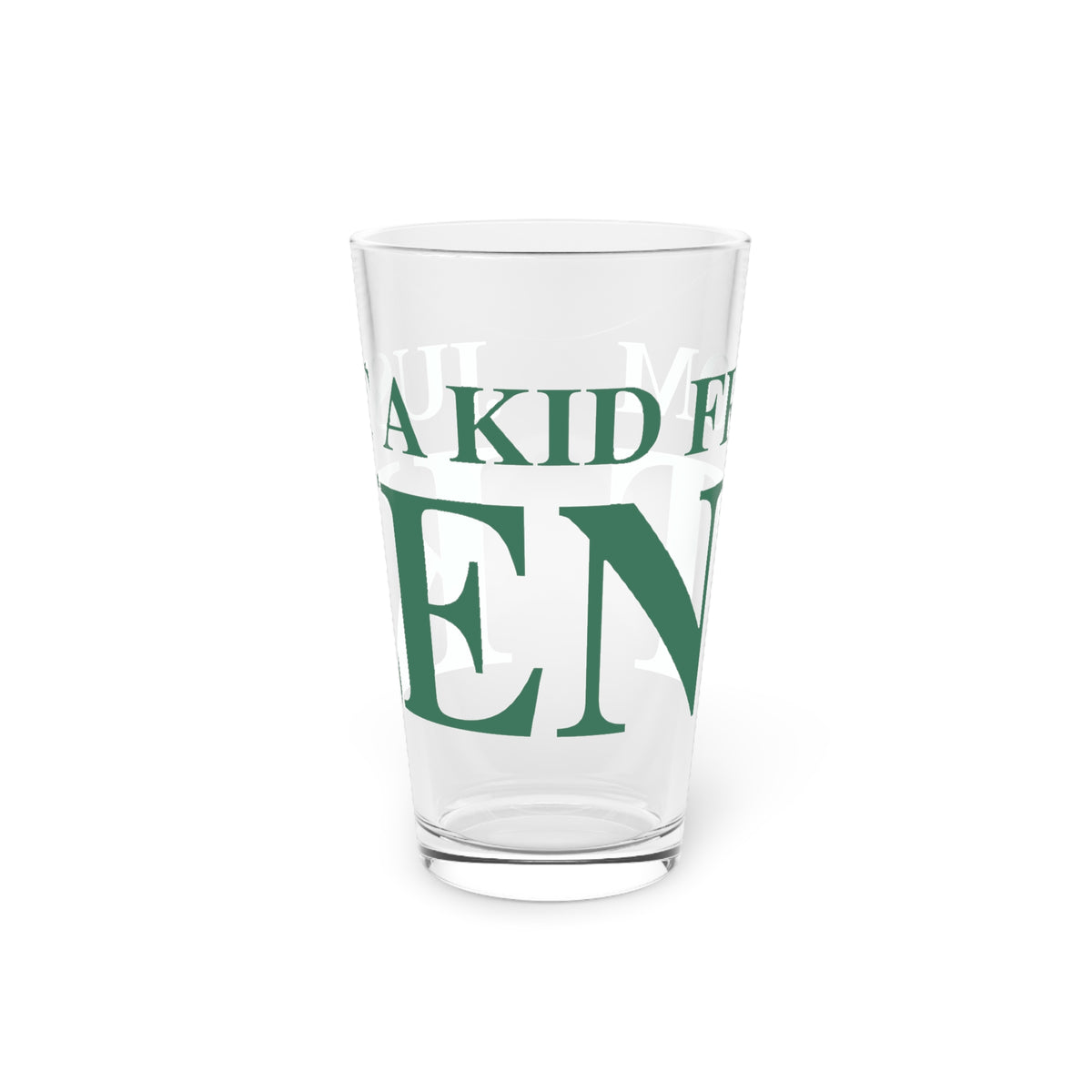 Just a kid from Kent Pint Glass, 16oz