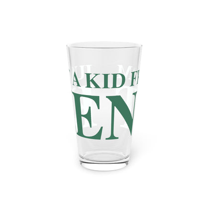 Just a kid from Kent Pint Glass, 16oz