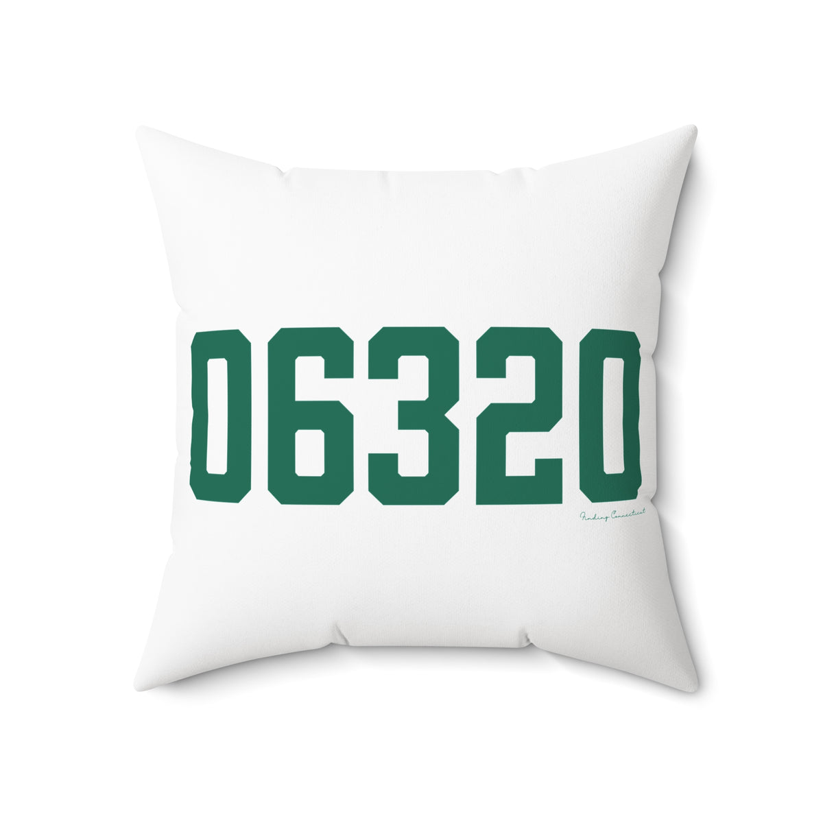 06320 New London Connecticut Zip Code Spun Polyester Square Pillow
