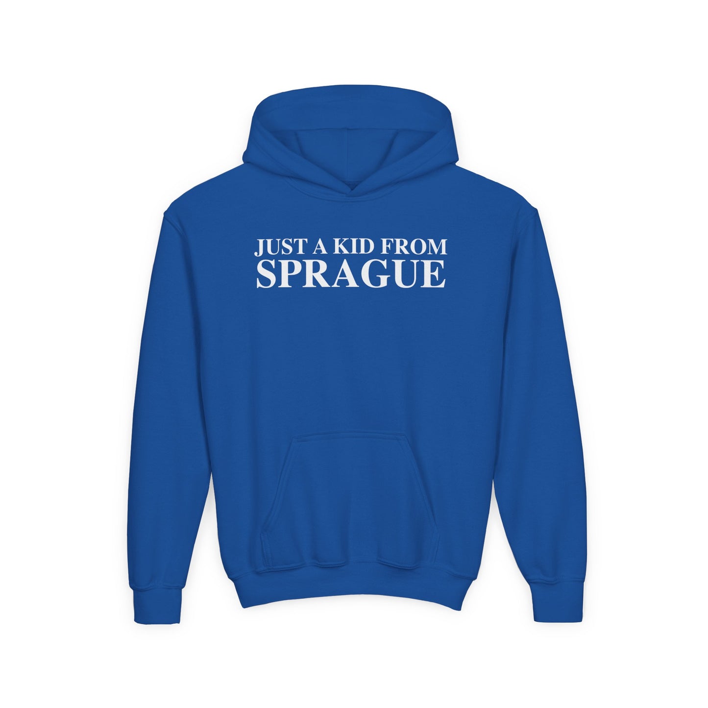 Just a kid from Sprague Youth Heavy Blend Hooded Sweatshirt