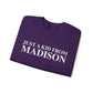 Just a kid from Madison Unisex Heavy Blend™ Crewneck Sweatshirt