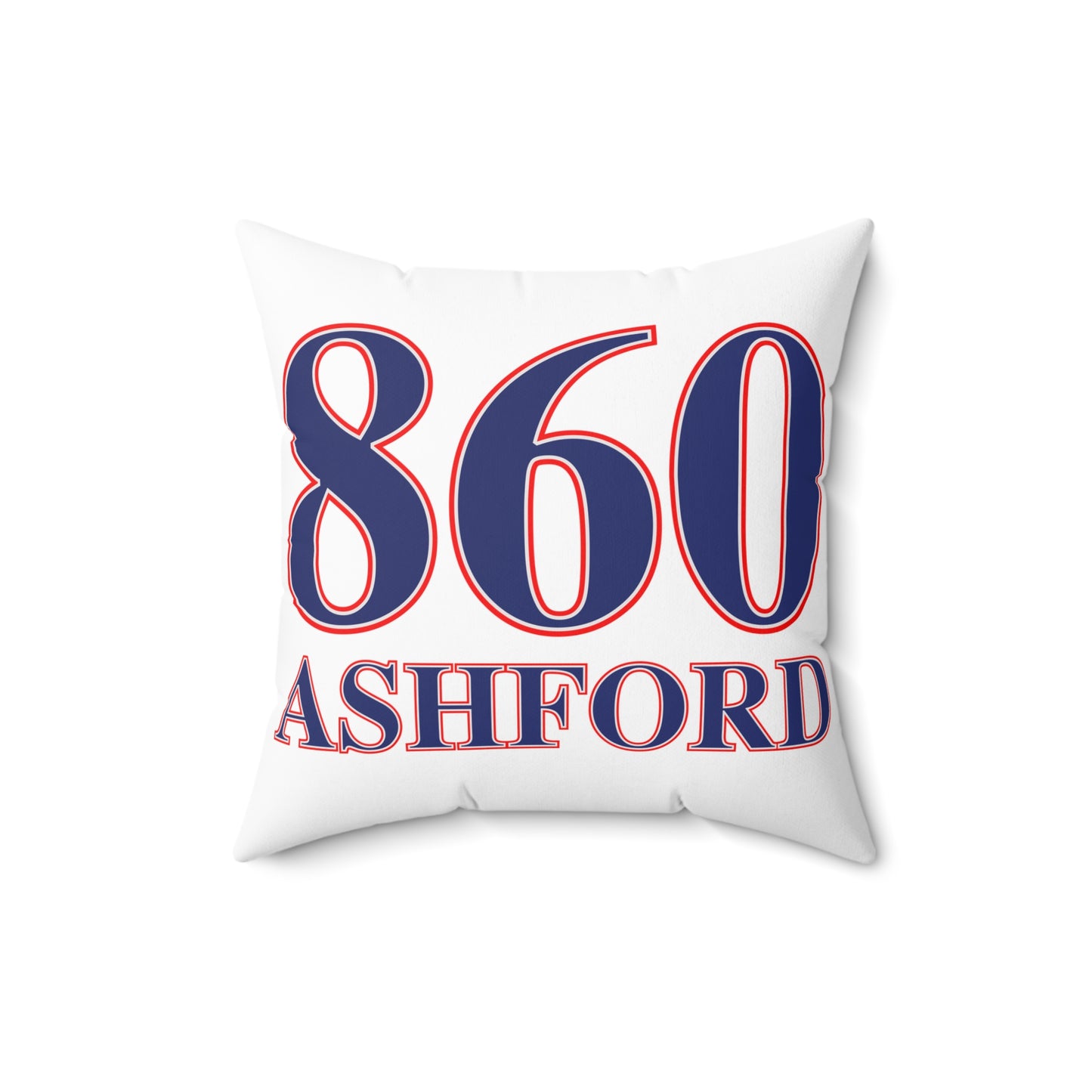 860 Ashford Red, White & Blue Spun Polyester Square Pillow