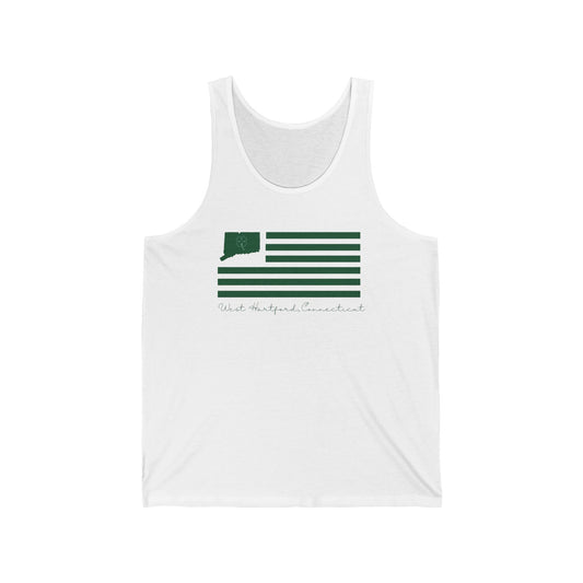 West Hartford Connecticut St Patrick’s Day Flag Unisex Jersey Tank Top