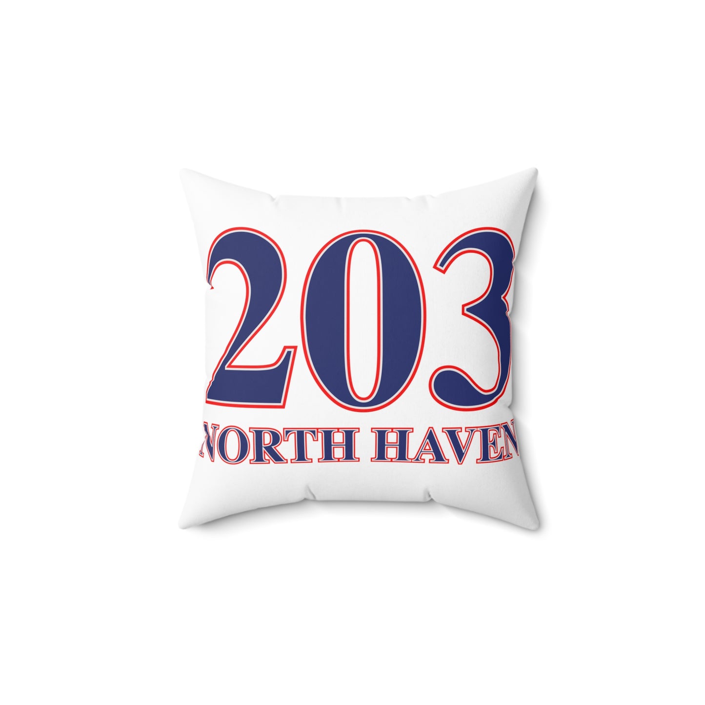 203 North Haven Red White & Blue Spun Polyester Square Pillow