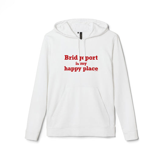 Bridgeport Is My Happy Place  adidas Unisex Fleece Hoodie