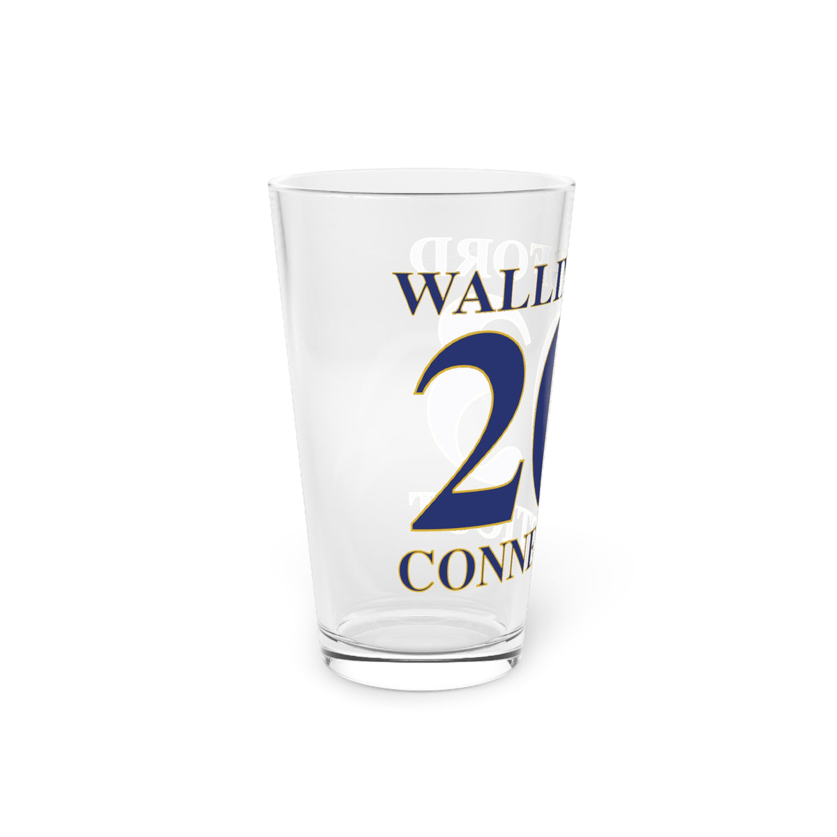 Wallingford 203 Connecticut Pint Glass, 16oz