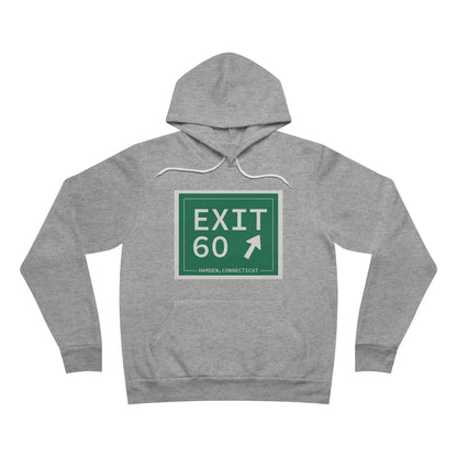 Vintage Exit 60 WCP Sign Unisex Sponge Fleece Pullover Hoodie