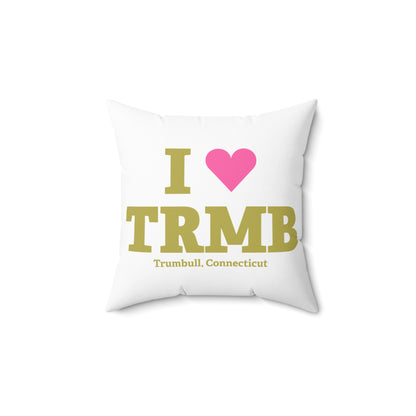 I Heart TRMB Spun Polyester Square Pillow