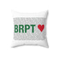 Bridgeport Love Spun Polyester Square Pillow