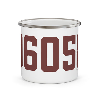 06058 Norfolk Connecticut Zip Code Enamel Camping Mug