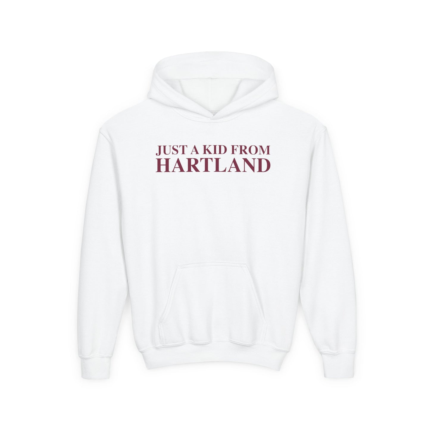 Just a kid from Hartland Youth Heavy Blend Hooded Sweatshirt
