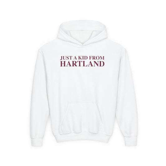 Just a kid from Hartland Youth Heavy Blend Hooded Sweatshirt