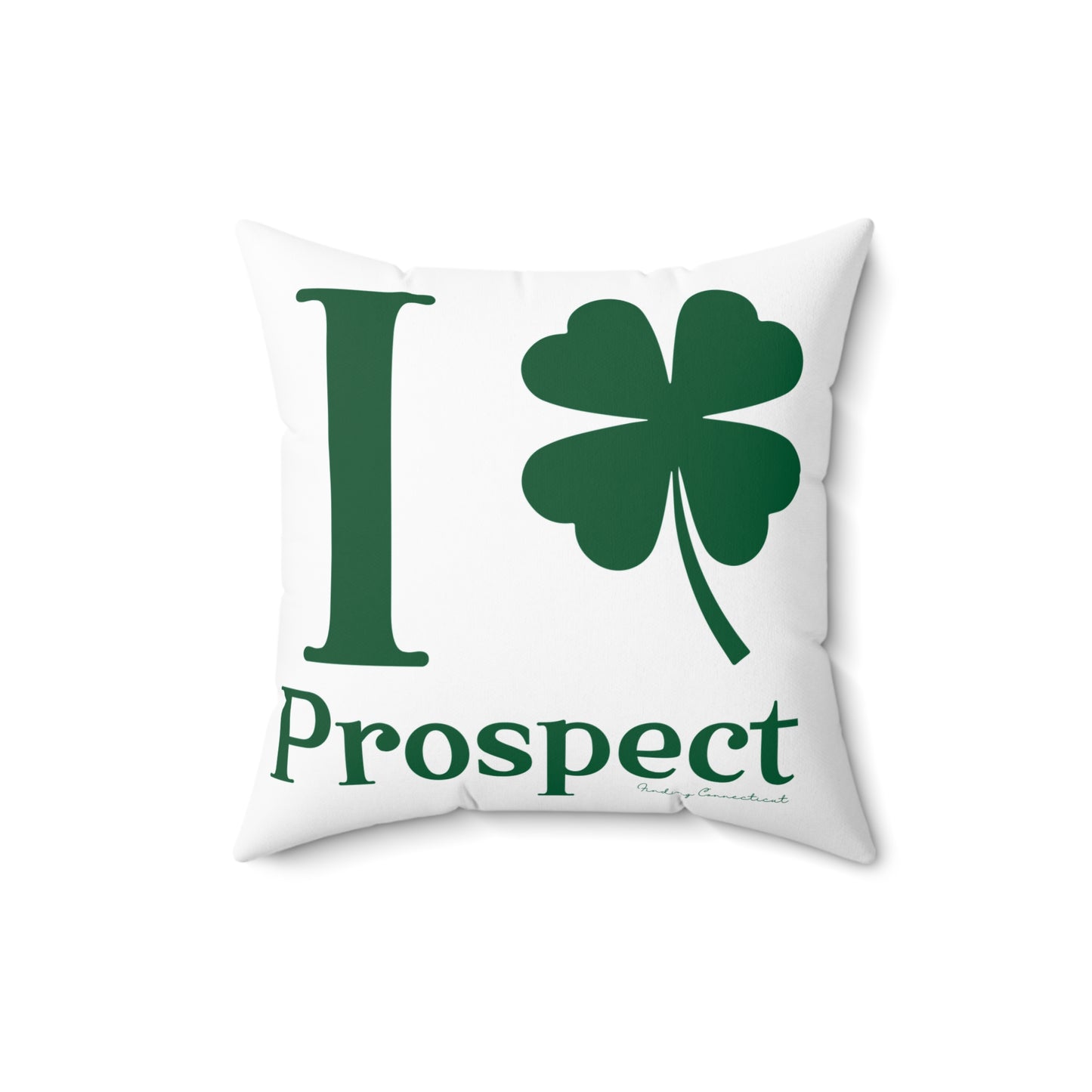 I Clover Prospect Spun Polyester Square Pillow