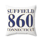 Suffield 860 Connecticut Polyester Square Pillow