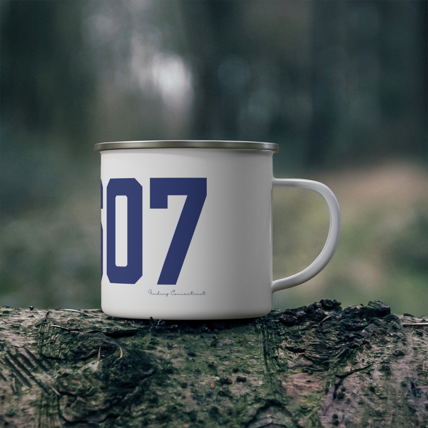 06607 Bridgeport Connecticut Zip Code Enamel Camping Mug