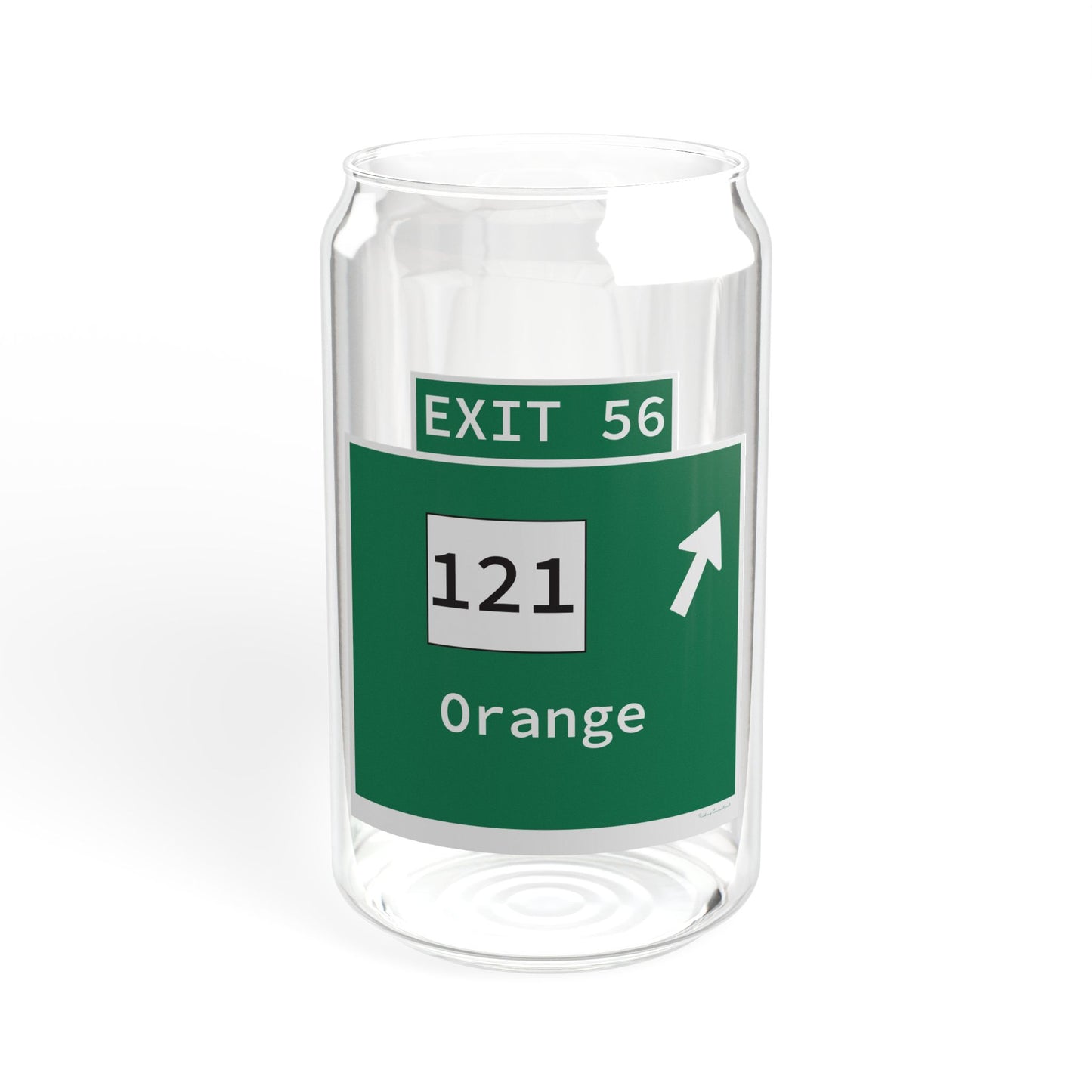 Vintage WCP Exit 56 Sign Sipper Glass, 16oz