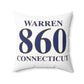 Warren 860 Connecticut Polyester Square Pillow