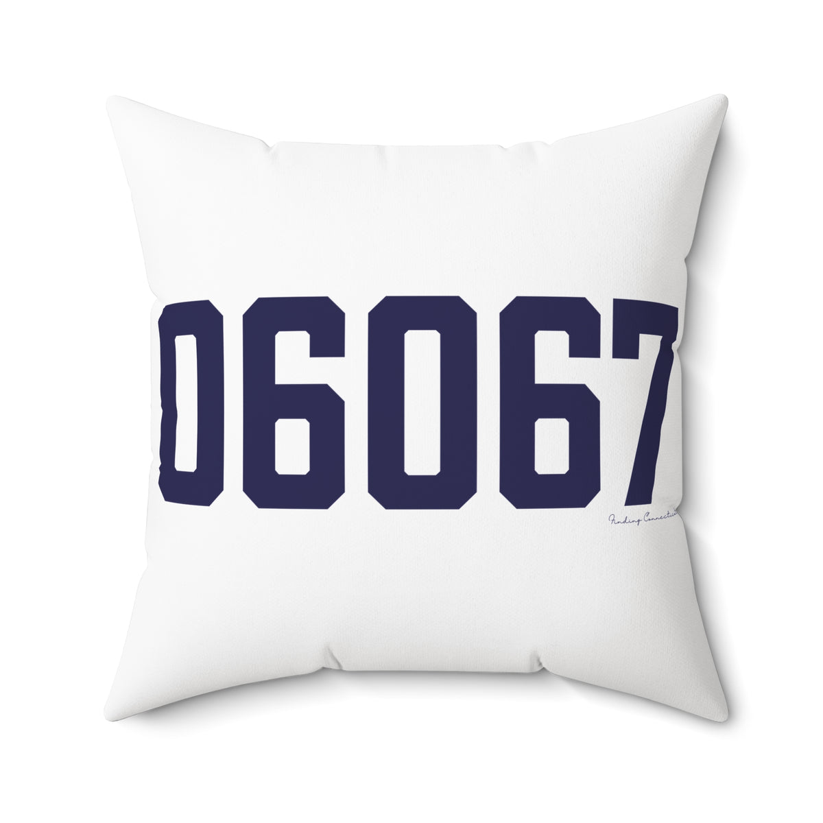 06067 Rocky Hill Connecticut Zip Code Polyester Square Pillow