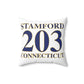 Stamford 203 Connecticut Spun Polyester Square Pillow