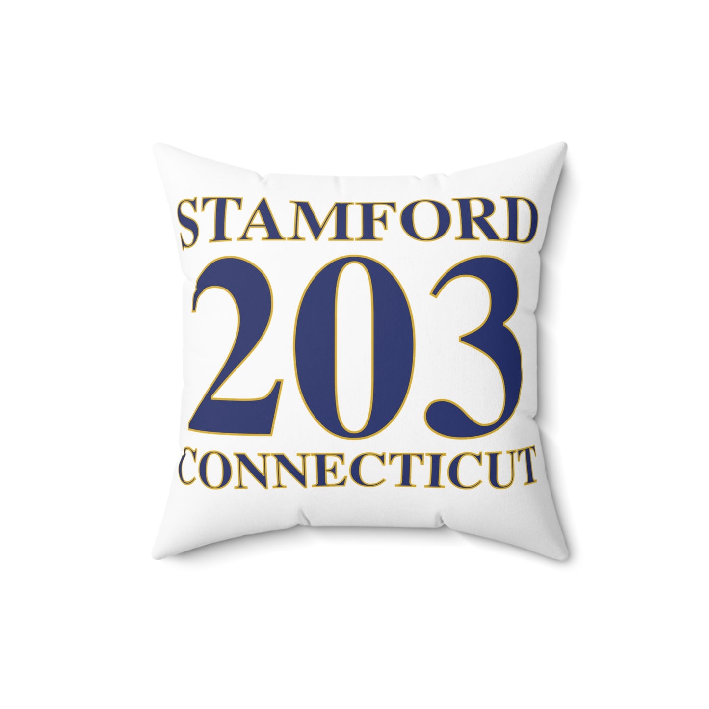 Stamford 203 Connecticut Spun Polyester Square Pillow