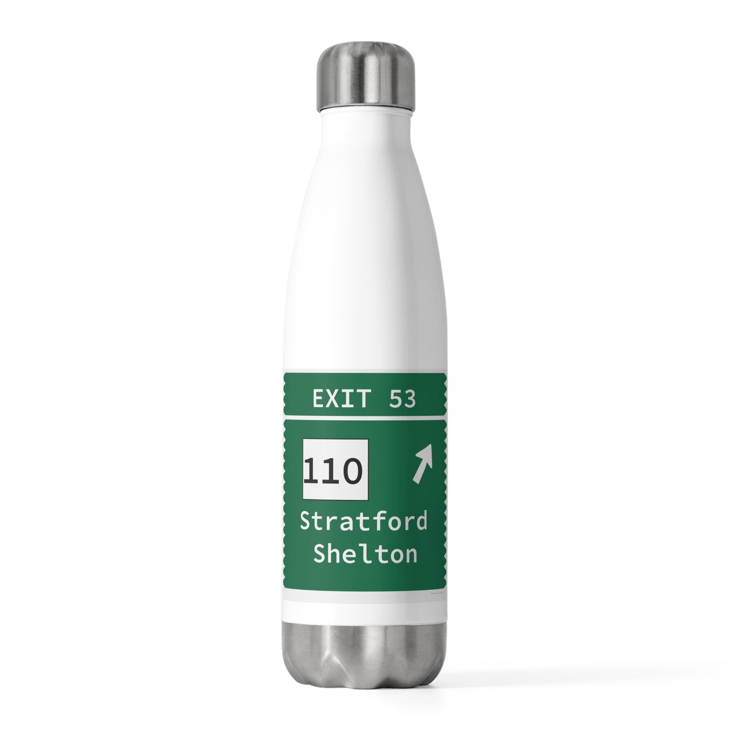Vintage Merritt Parkway Exit 53 Sign 20oz Insulated Bottle
