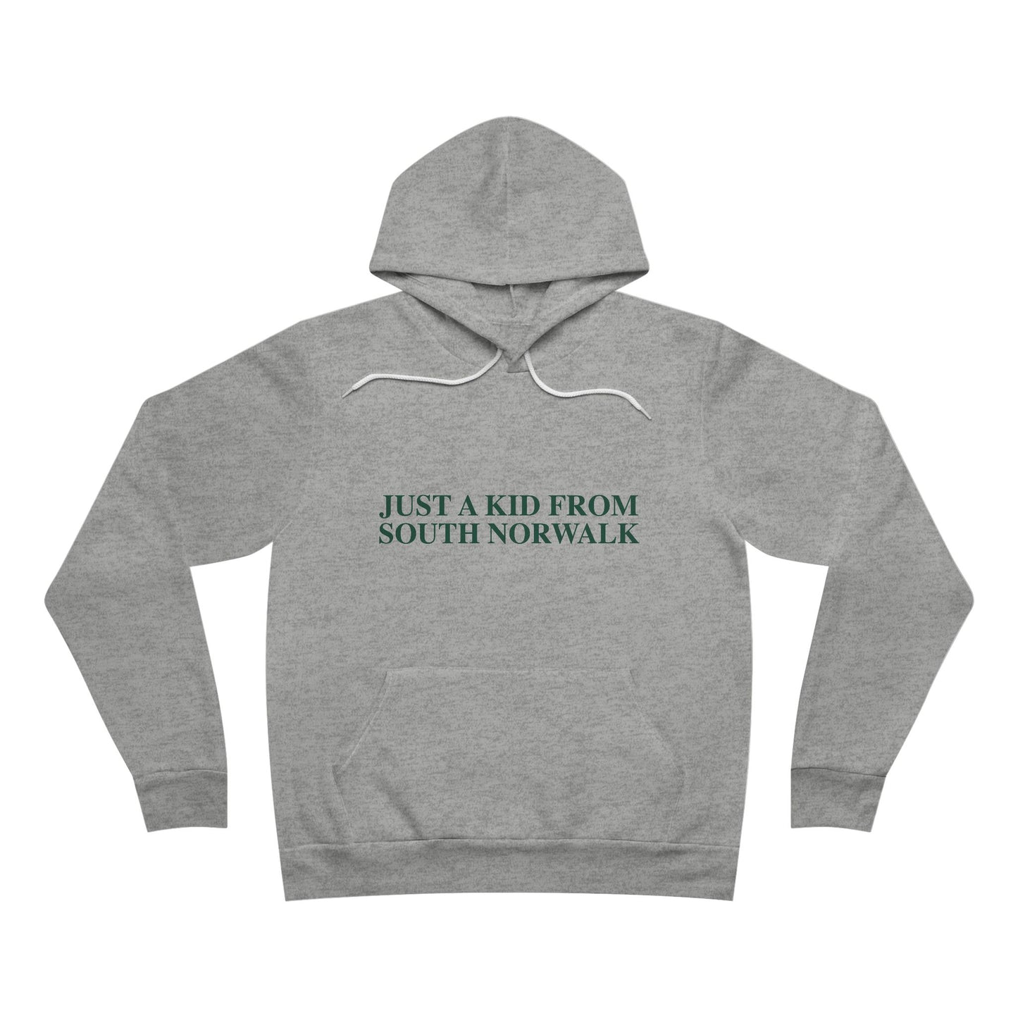 Just a kid from South Norwalk Unisex Sponge Fleece Pullover Hoodie