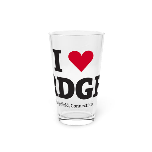 I Heart RDGF Pint Glass, 16oz