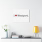 I Heart Westport. Matte Canvas, Stretched, 1.25"
