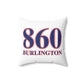 860 Burlington Red, White & Blue Spun Polyester Square Pillow