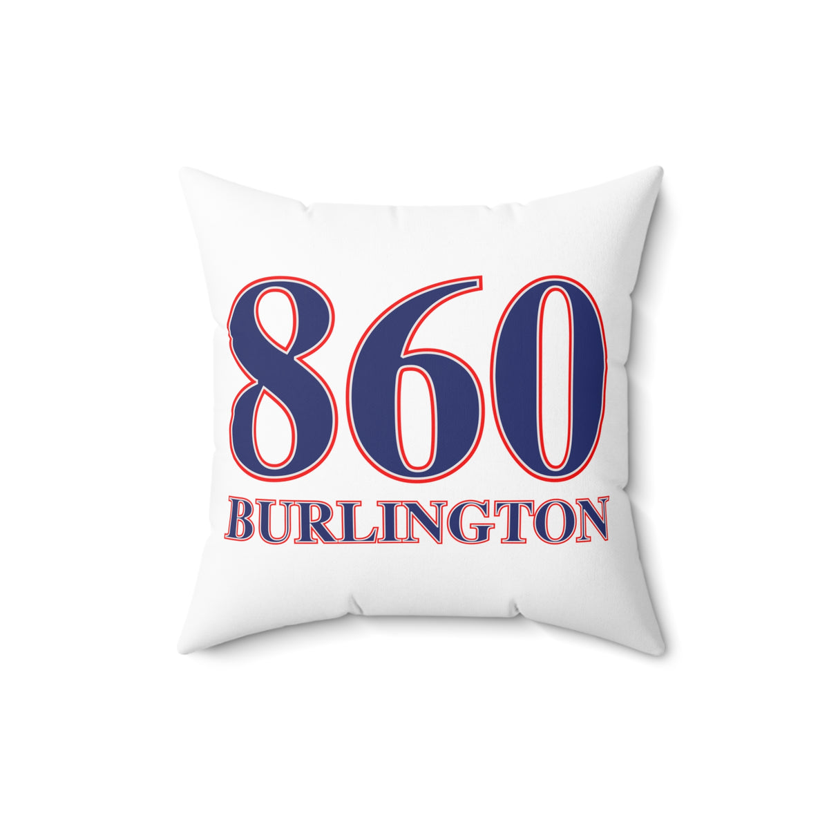 860 Burlington Red, White & Blue Spun Polyester Square Pillow