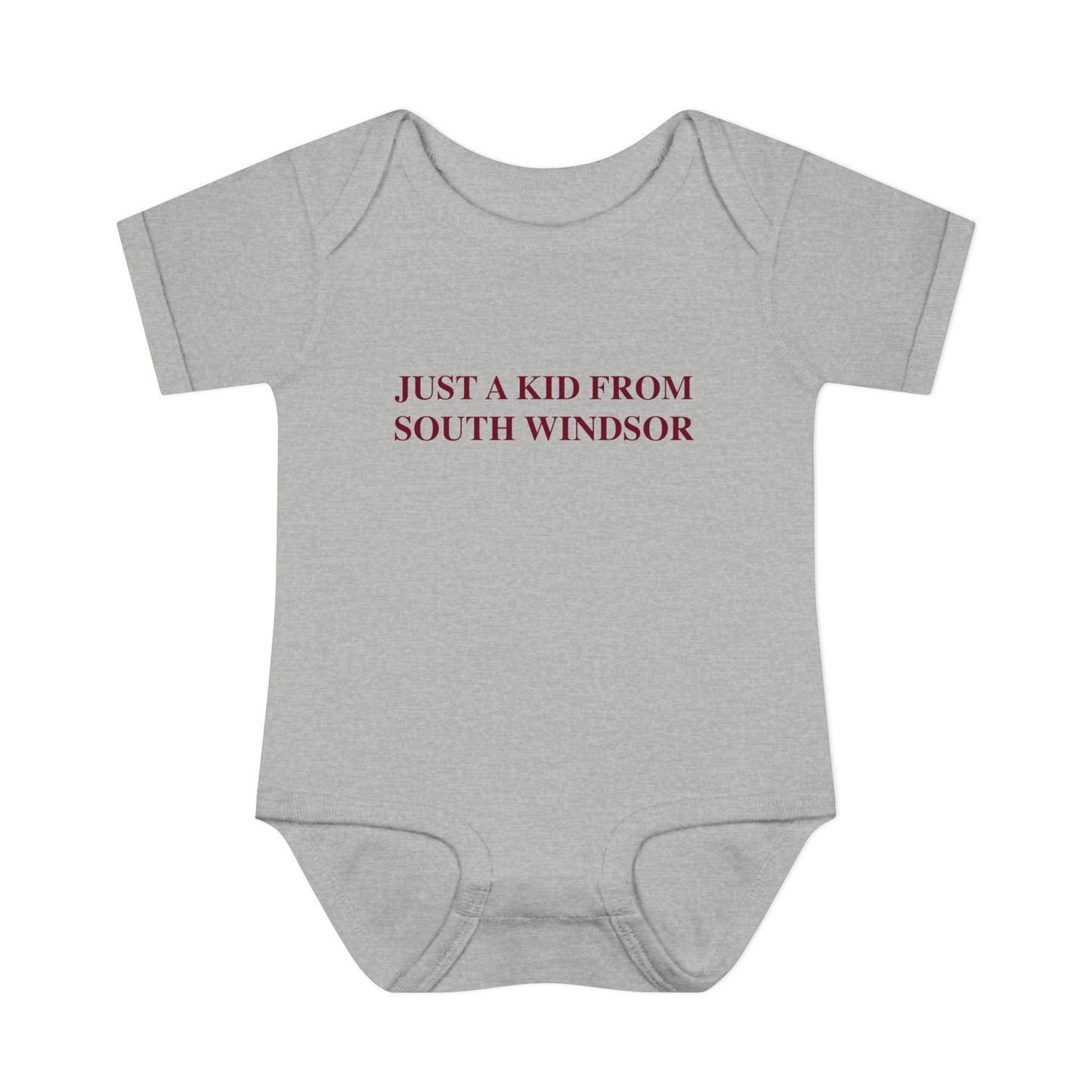 Just a kid from South Windsor Infant Baby Rib Bodysuit