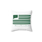 Morris Connecticut St. Patrick’s Day Flag Spun Polyester Square Pillow