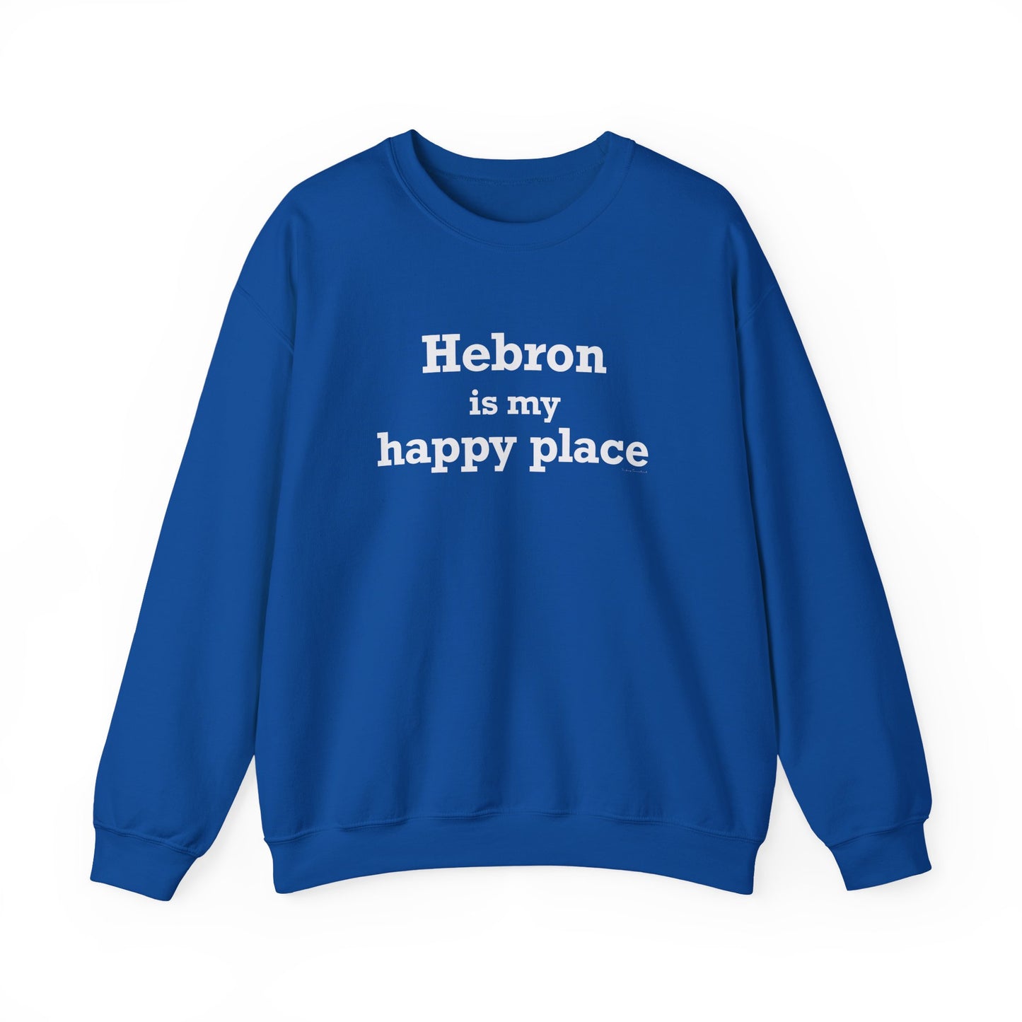 Hebron is My Happy Place Unisex Heavy Blend™ Crewneck Sweatshirt
