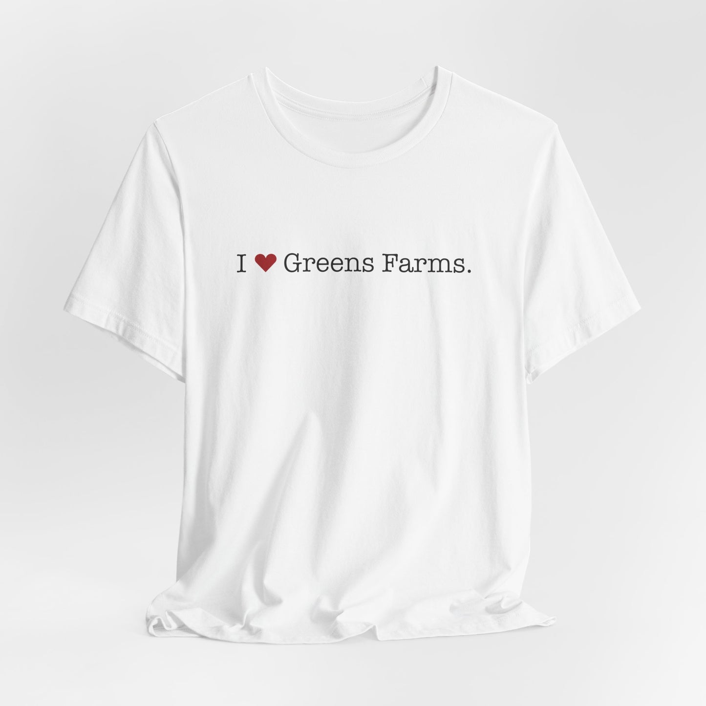 I Heart Greens Farms. Unisex Jersey Short Sleeve T-Shirt
