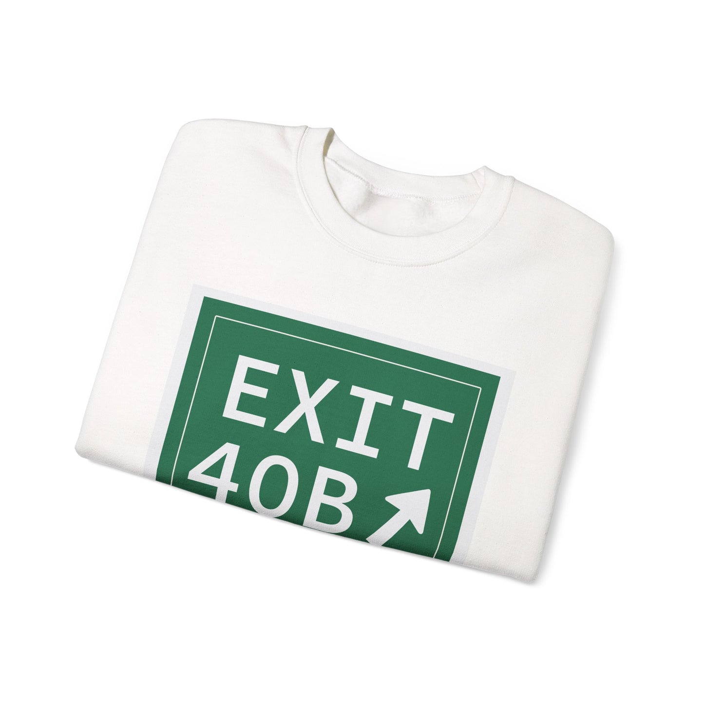 Vintage Exit 40B Merritt Parkway Sign Unisex Heavy Blend™ Crewneck Sweatshirt