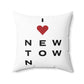 Newtown Vision Spun Polyester Square Pillow