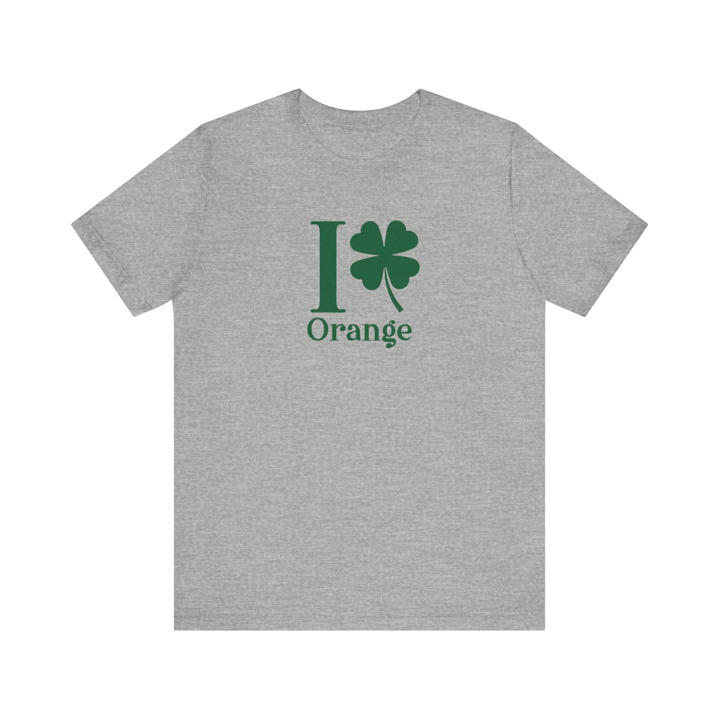 I Clover Orange Unisex Jersey Short Sleeve T-Shirt