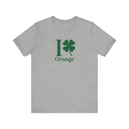 I Clover Orange Unisex Jersey Short Sleeve T-Shirt