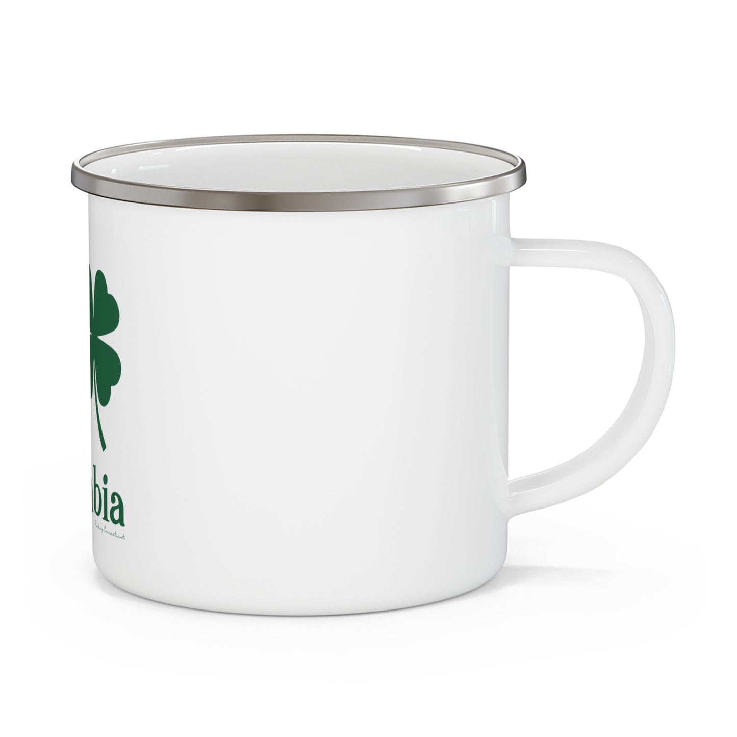I Clover Columbia Enamel Camping Mug