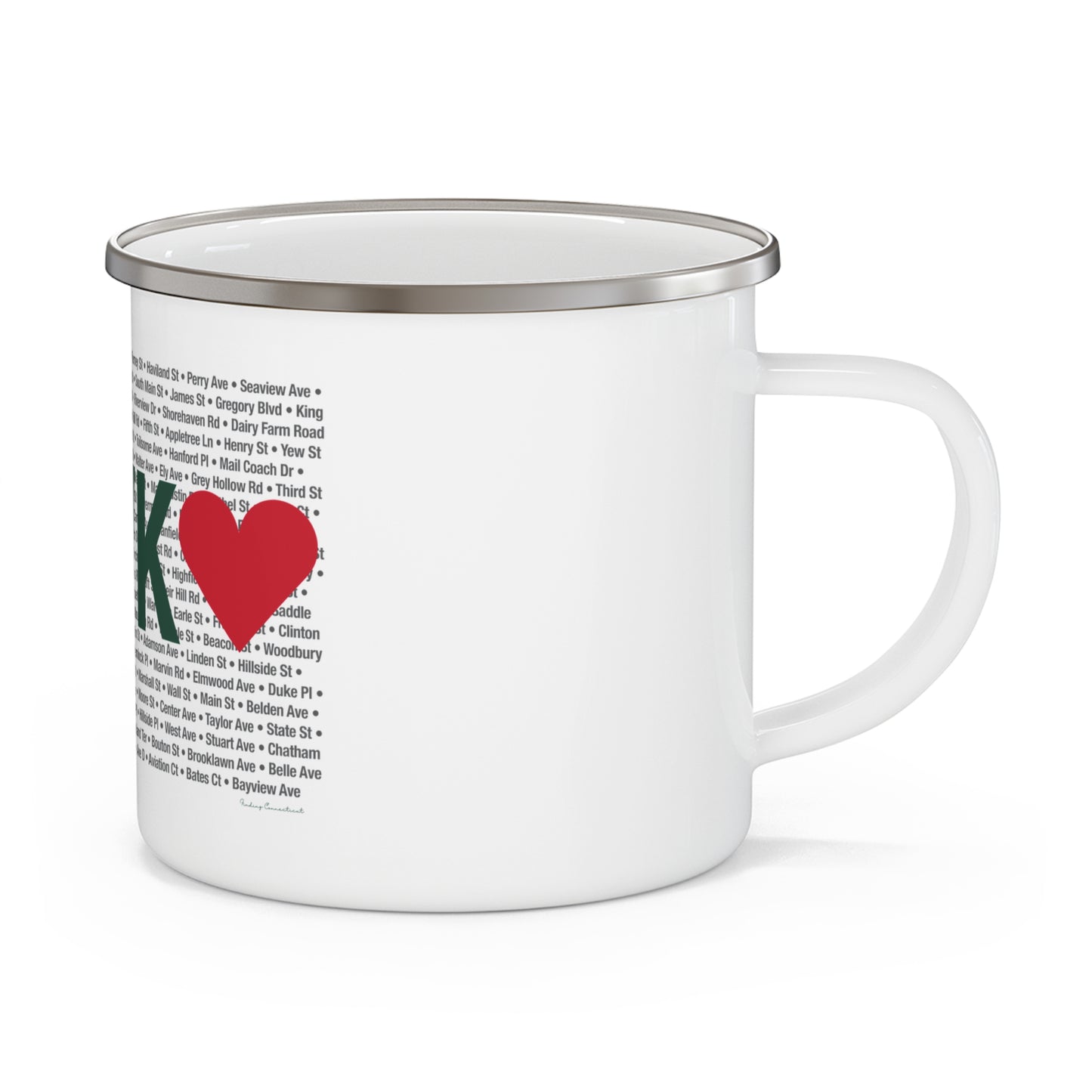 Norwalk Love Enamel Camping Mug