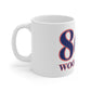 860 Woodstock Red, White & Blue Mug 11oz