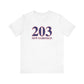203 New Fairfield Red White & Blue Unisex Jersey Short Sleeve T-Shirt
