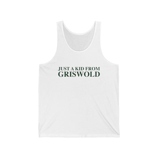 Just a kid from Griswold Unisex Jersey Tank Top