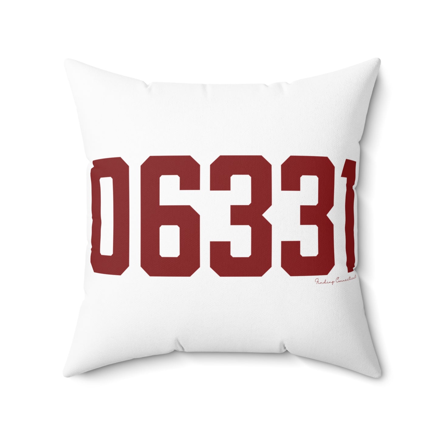 06331 Canterbury Connecticut Zip Code Spun Polyester Square Pillow