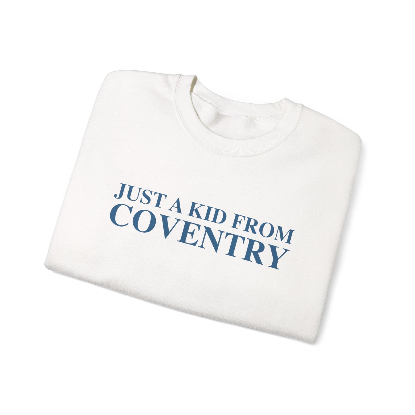 Just a kid from Coventry Unisex Heavy Blend™ Crewneck Sweatshirt