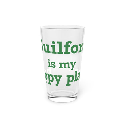 Guilford is My Happy Place Pint Glass, 16oz
