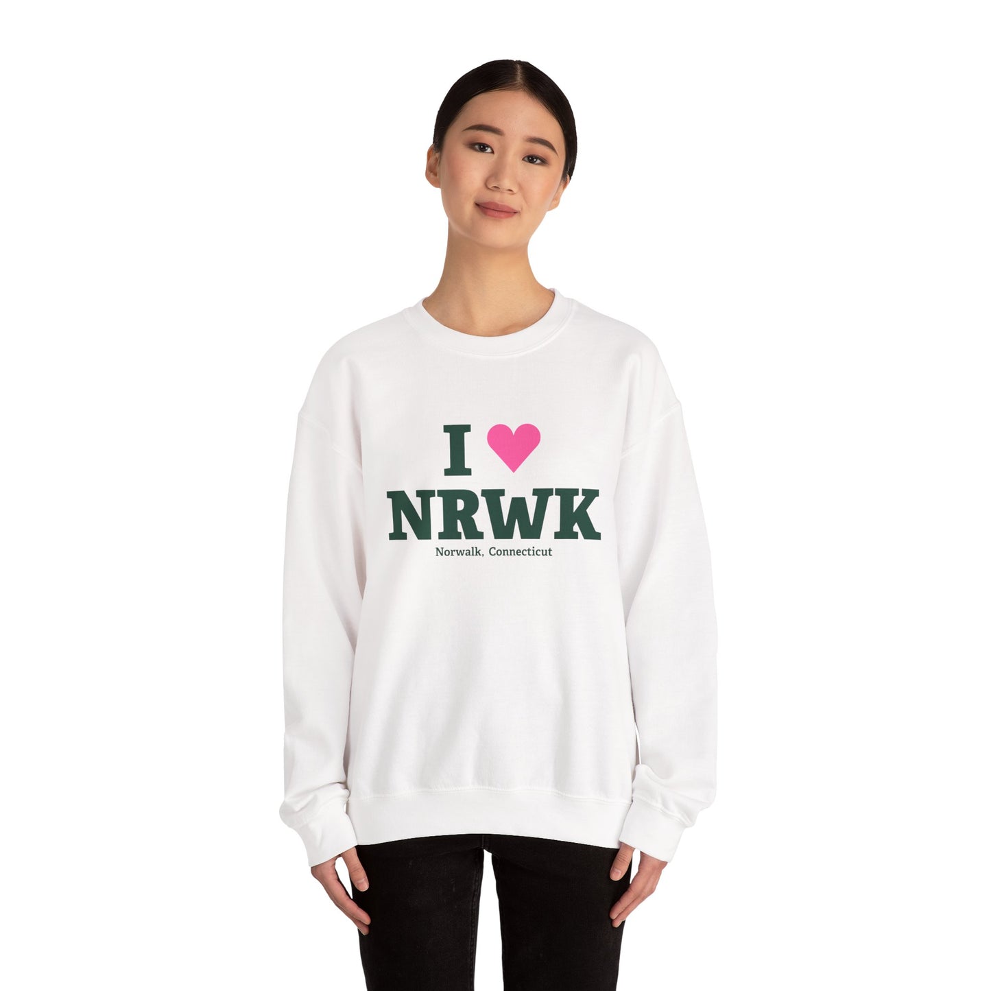 I Heart NRWK Unisex Heavy Blend™ Crewneck Sweatshirt