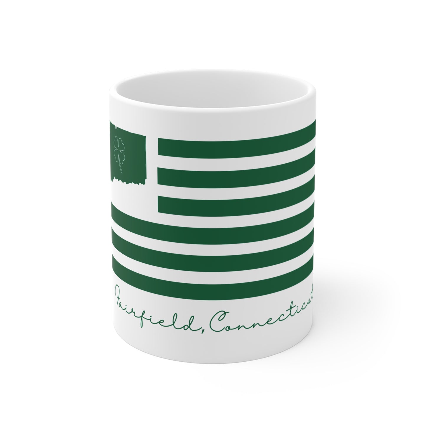 Fairfield Connecticut St Patrick’s Day Flag Mug 11oz