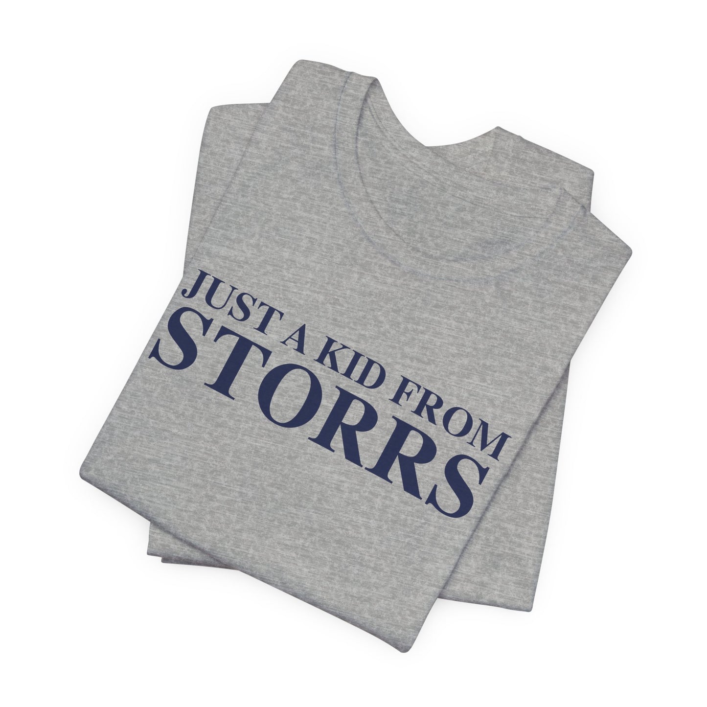 Just a kid from Storrs Unisex Jersey Short Sleeve T-Shirt
