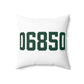 06850 Norwalk Connecticut Zip Code Spun Polyester Square Pillow